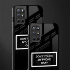 don't touch my phone black glass case for oneplus 8t image-2