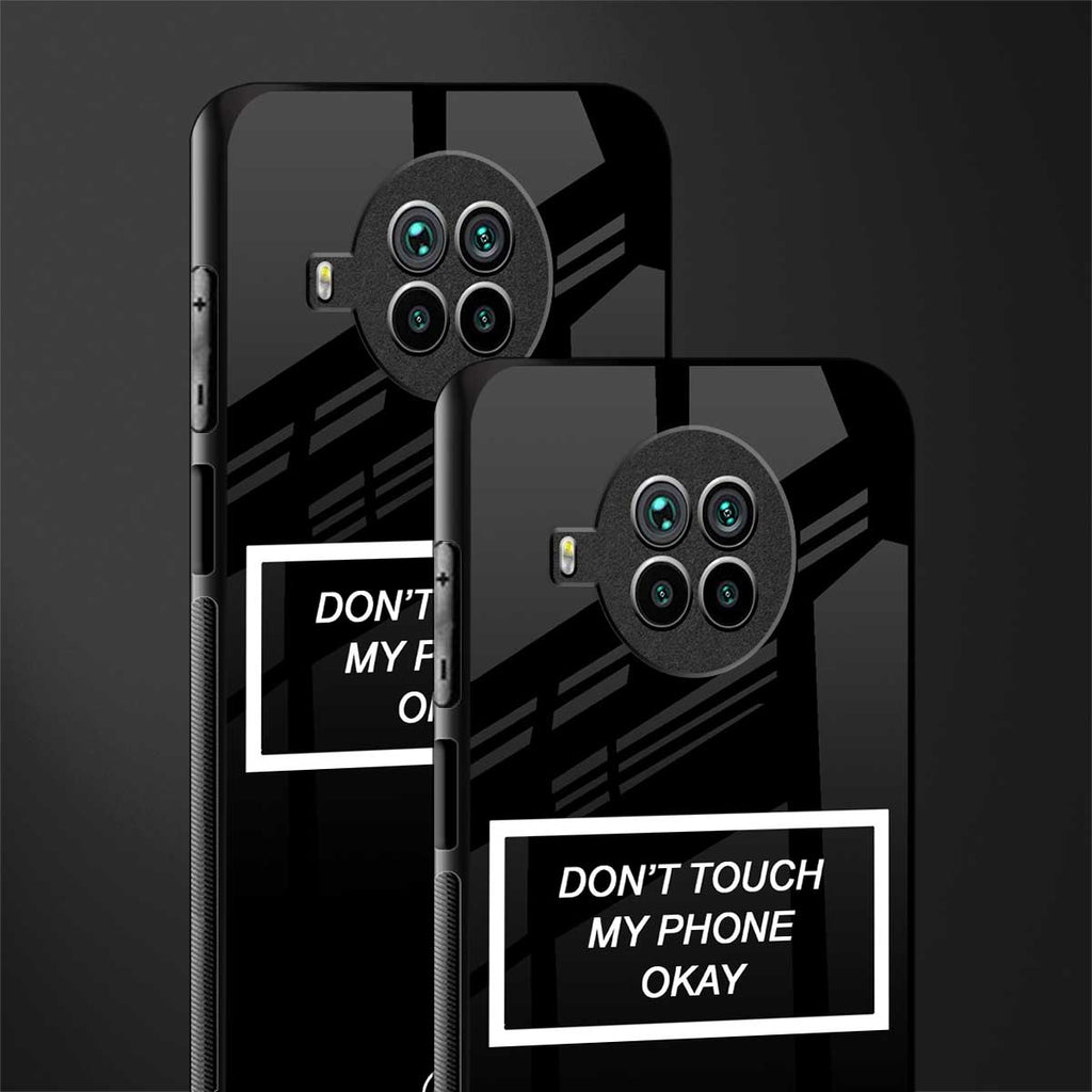 don't touch my phone black glass case for mi 10i image-2