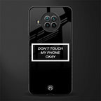 don't touch my phone black glass case for mi 10i image