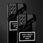 don't touch my phone black glass case for samsung galaxy f62 image-2