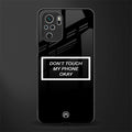don't touch my phone black glass case for redmi note 10s image