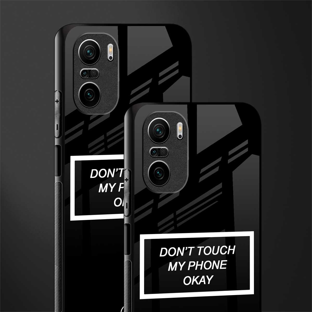 don't touch my phone black glass case for mi 11x 5g image-2