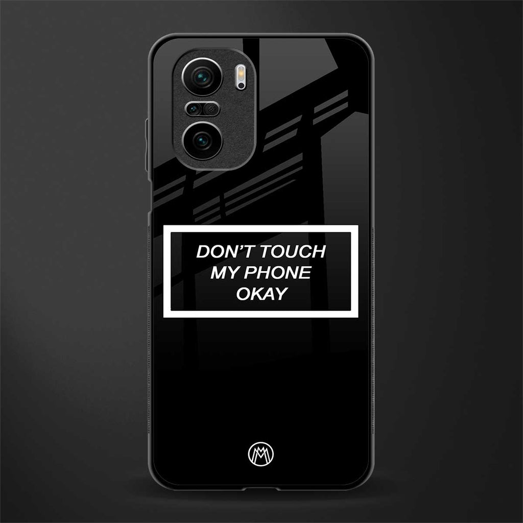 don't touch my phone black glass case for mi 11x 5g image