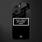 don't touch my phone black glass case for mi 11x 5g image
