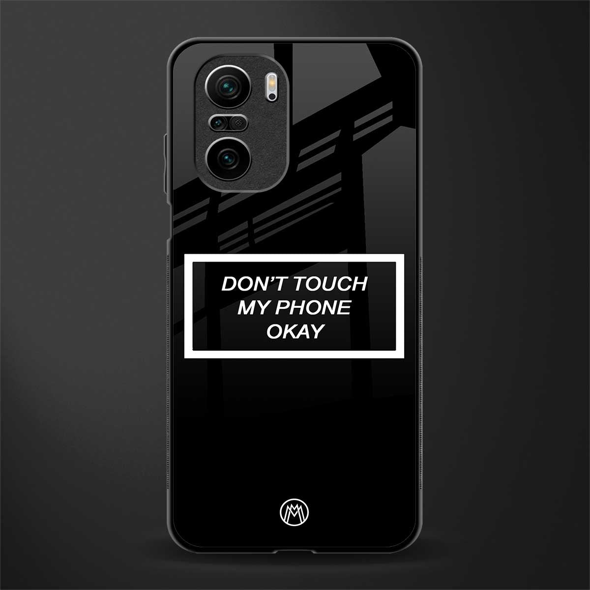 don't touch my phone black glass case for mi 11x 5g image