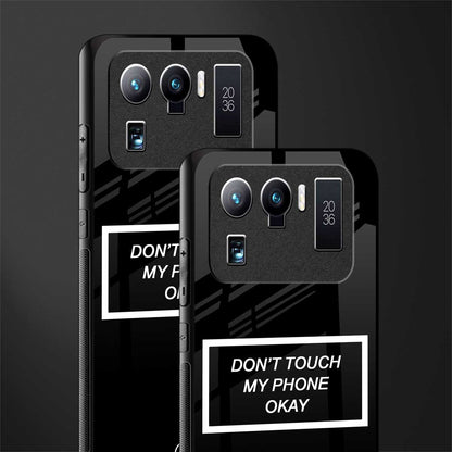 don't touch my phone black glass case for mi 11 ultra 5g image-2