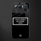 don't touch my phone black glass case for mi 11 ultra 5g image