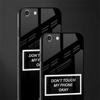 don't touch my phone black glass case for iphone 6 plus image-2
