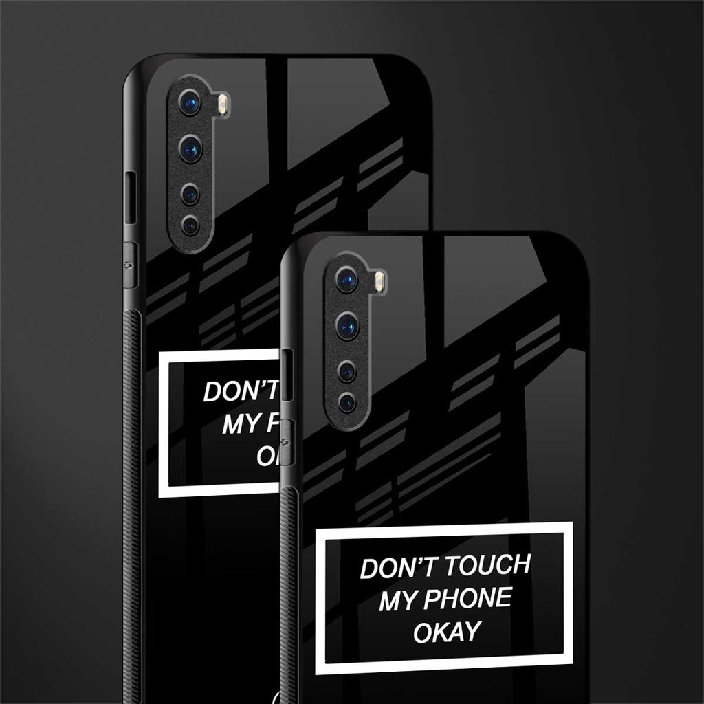 don't touch my phone black glass case for oneplus nord ac2001 image-2
