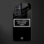 don't touch my phone black glass case for oneplus 9rt image