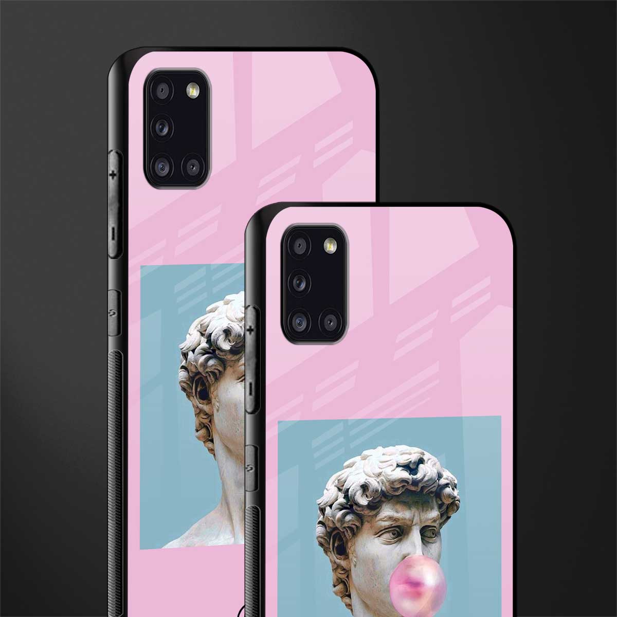 dope david michelangelo glass case for samsung galaxy a31 image-2