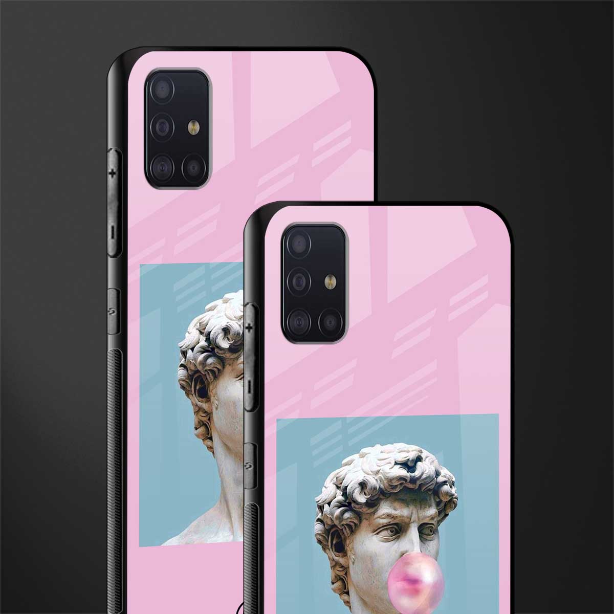 dope david michelangelo glass case for samsung galaxy a71 image-2