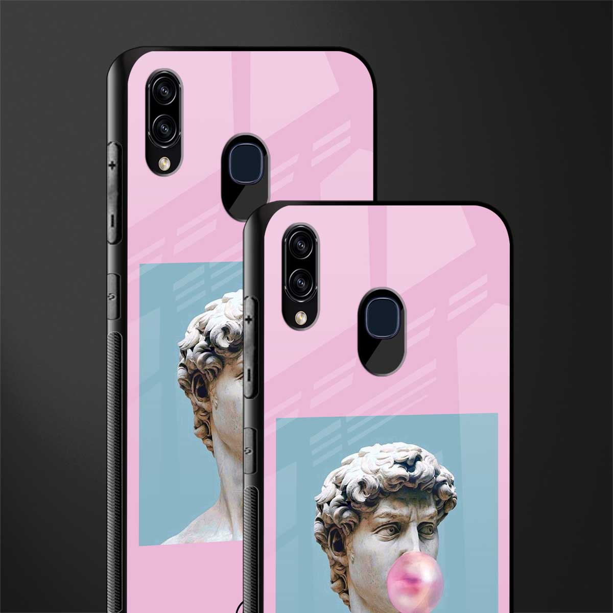 dope david michelangelo glass case for samsung galaxy a20 image-2