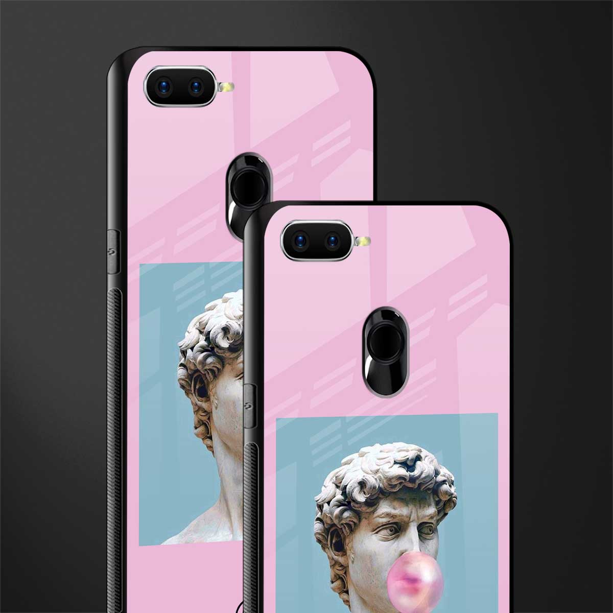 dope david michelangelo glass case for oppo a7 image-2