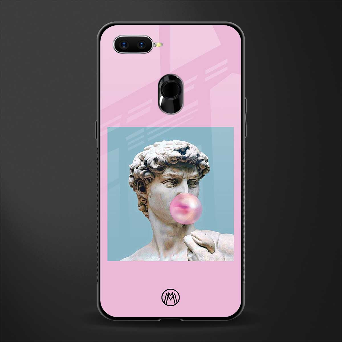 dope david michelangelo glass case for oppo a7 image