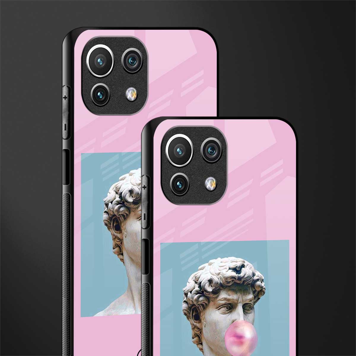 dope david michelangelo glass case for mi 11 lite image-2