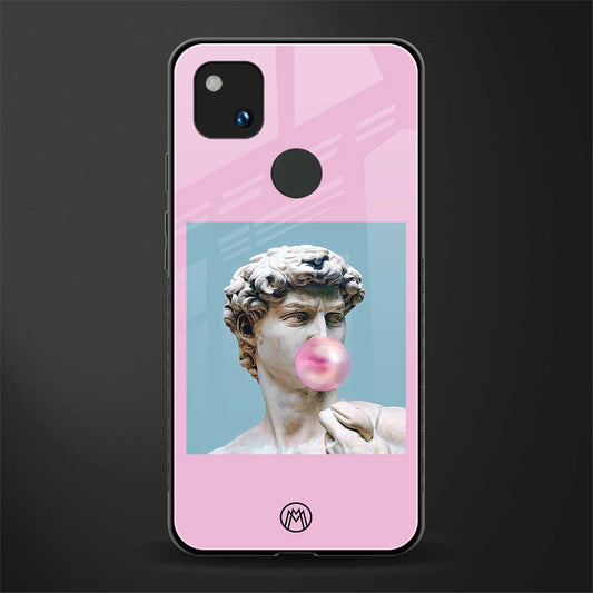 dope david michelangelo back phone cover | glass case for google pixel 4a 4g