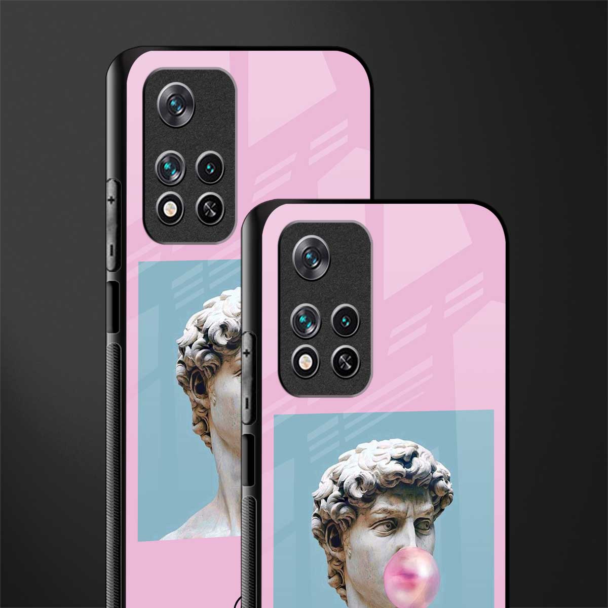 dope david michelangelo glass case for poco m4 pro 5g