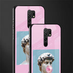 dope david michelangelo glass case for redmi 9 prime image-2