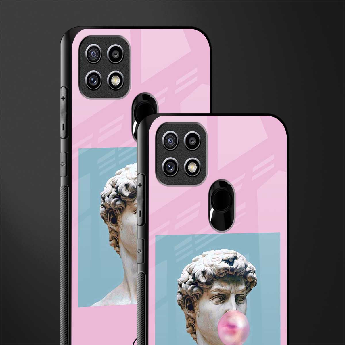 dope david michelangelo glass case for oppo a15 image-2