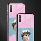 dope david michelangelo glass case for redmi 9a image-2