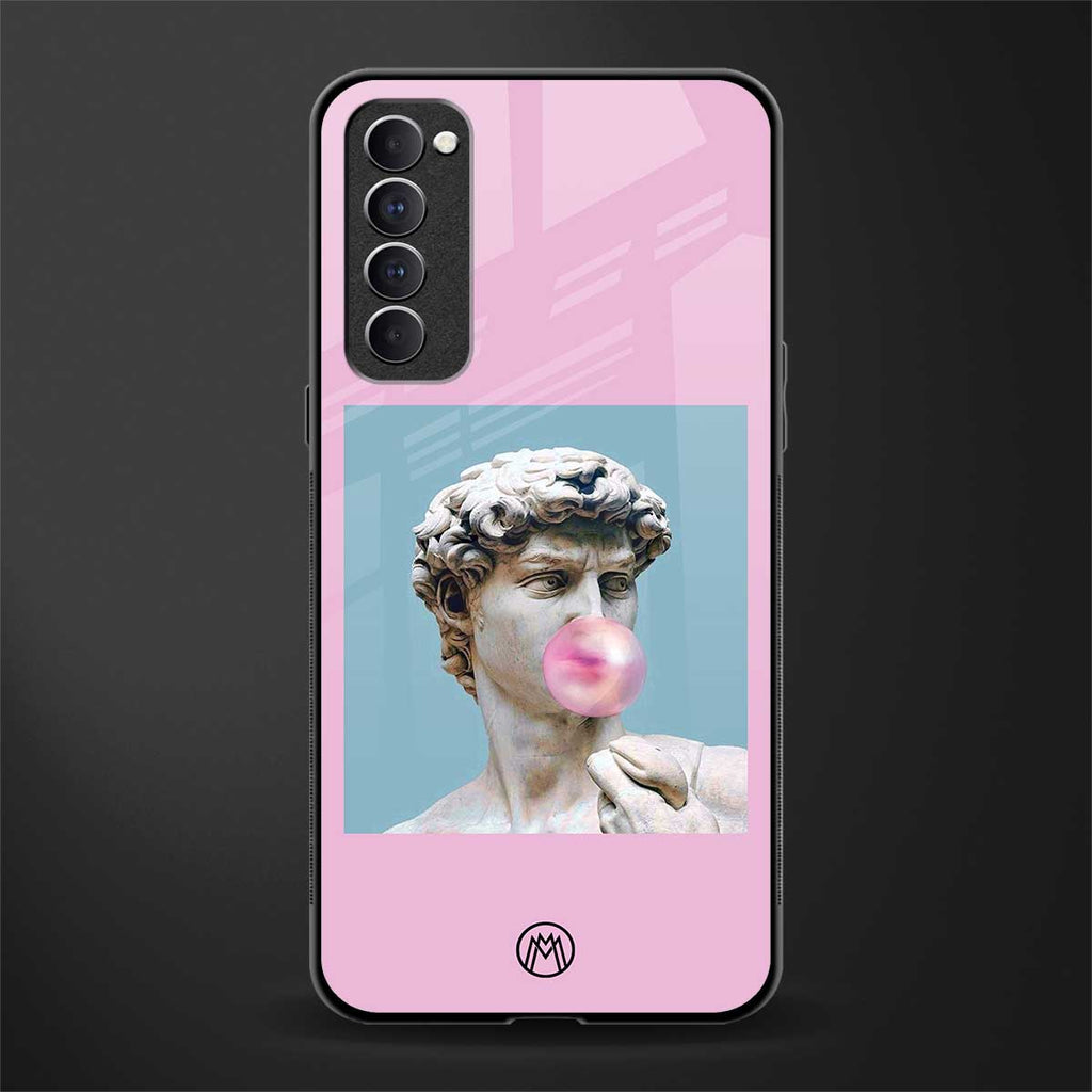 dope david michelangelo glass case for oppo reno 4 pro image
