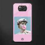 dope david michelangelo glass case for poco x3 image