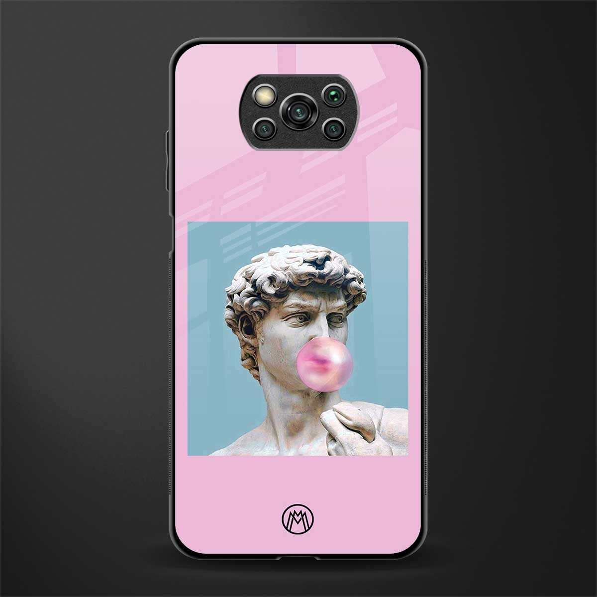 dope david michelangelo glass case for poco x3 image