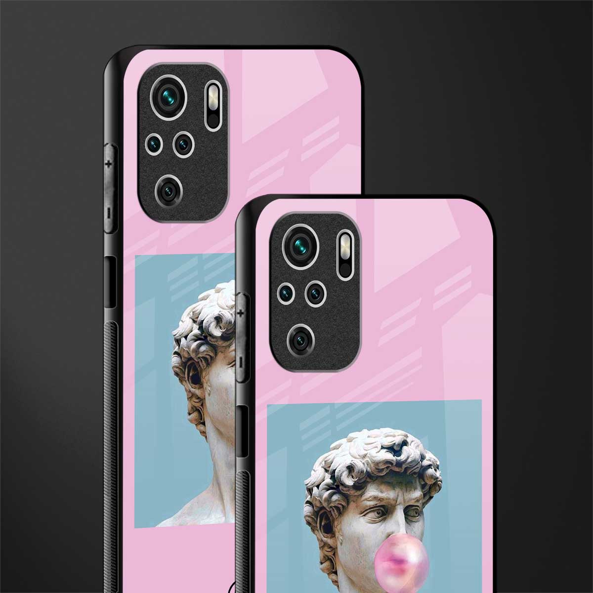 dope david michelangelo glass case for redmi note 10 image-2