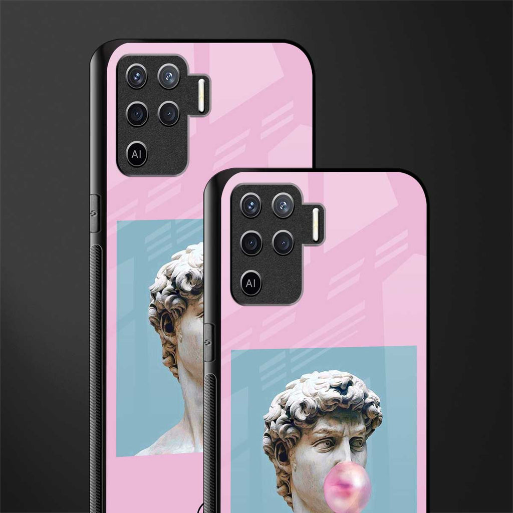dope david michelangelo glass case for oppo f19 pro image-2