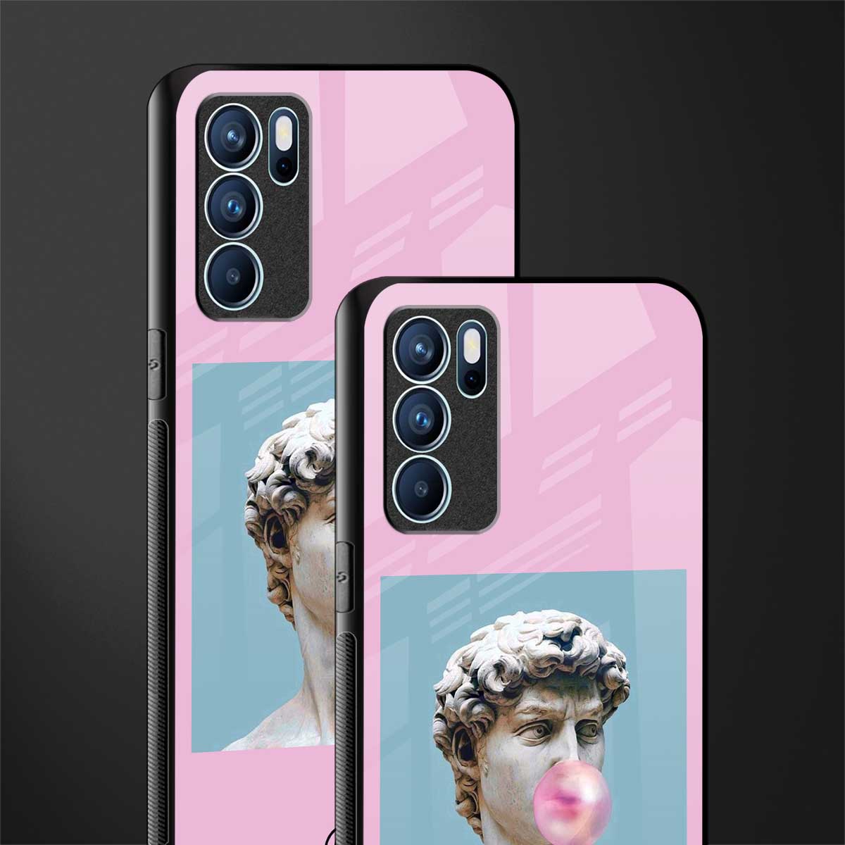 dope david michelangelo glass case for oppo reno6 5g image-2