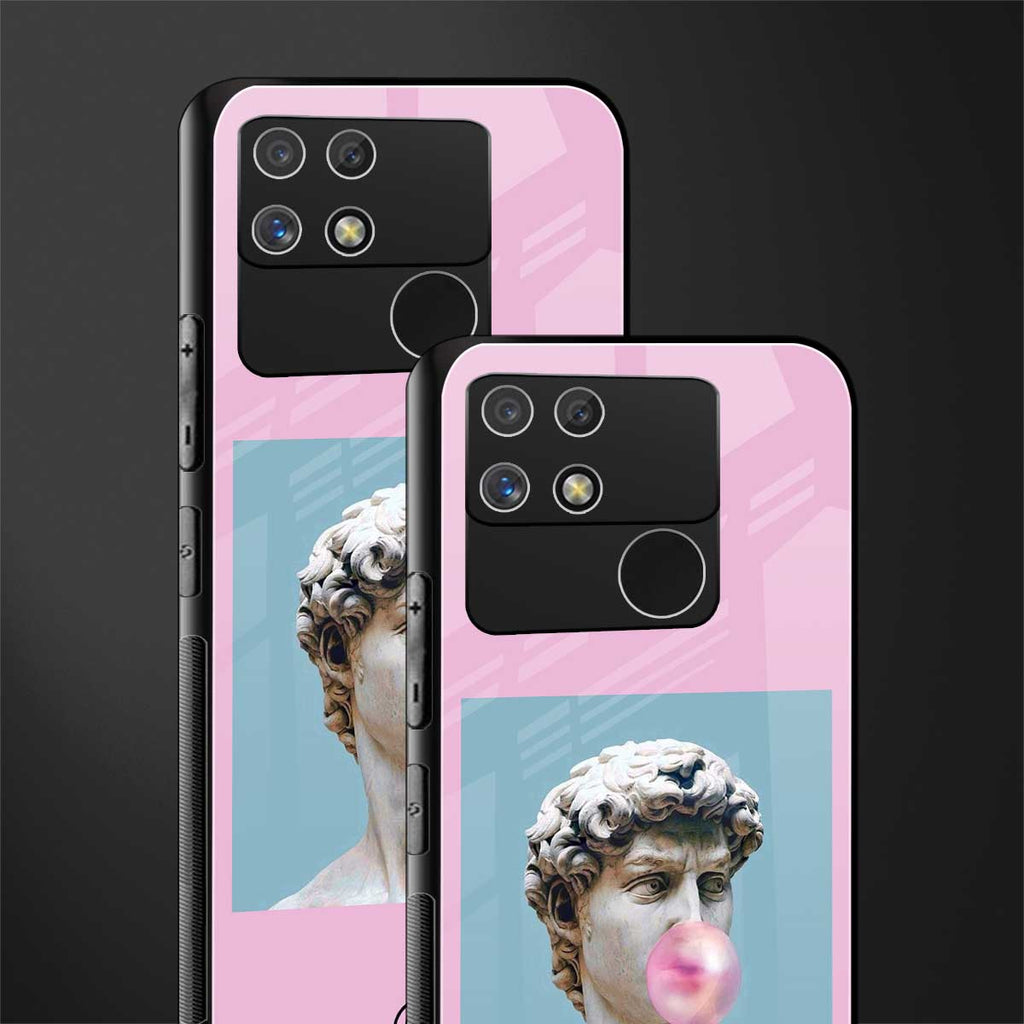 dope david michelangelo back phone cover | glass case for realme narzo 50a