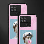 dope david michelangelo back phone cover | glass case for realme narzo 50a