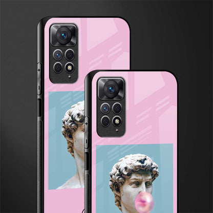 dope david michelangelo back phone cover | glass case for redmi note 11 pro plus 4g/5g