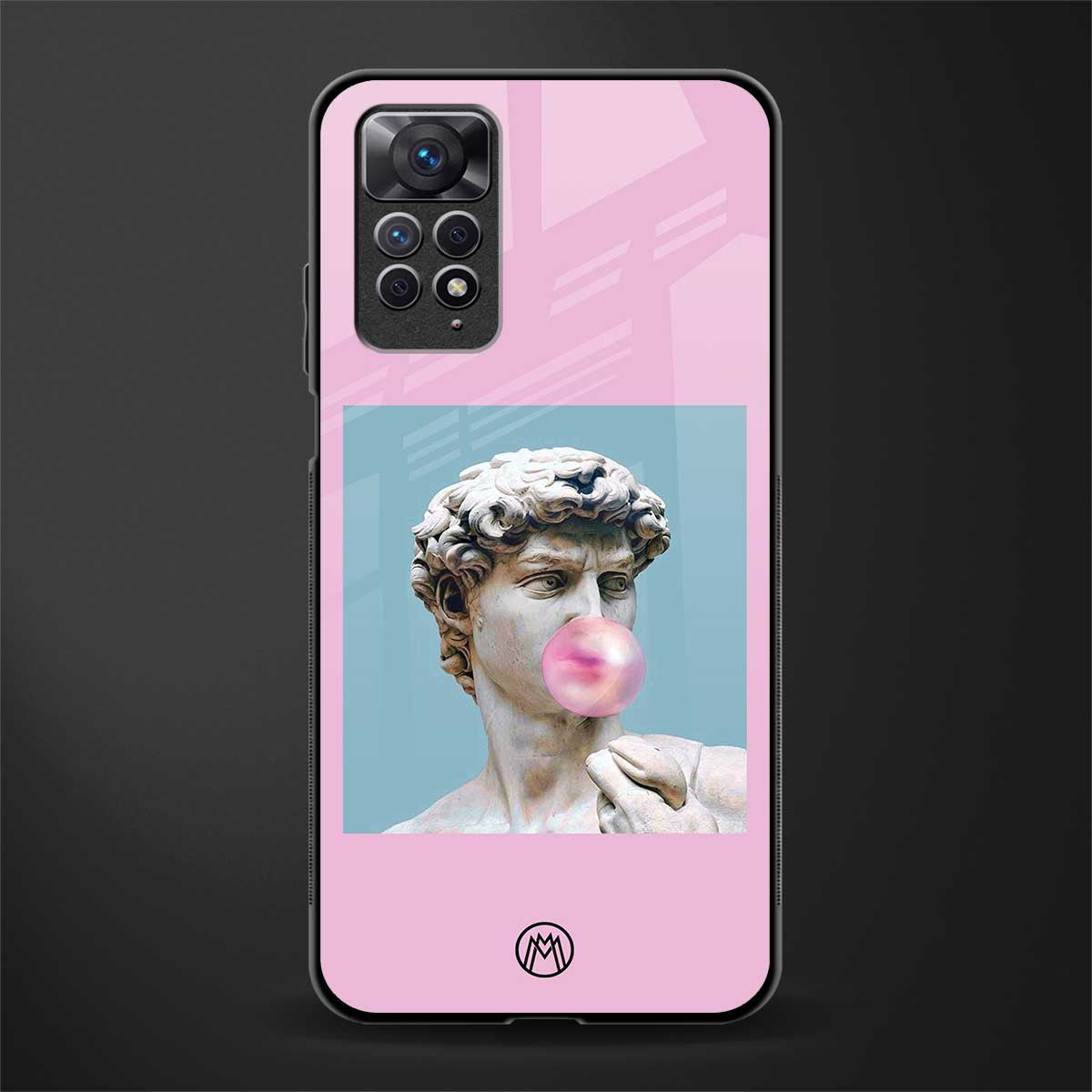 dope david michelangelo back phone cover | glass case for redmi note 11 pro plus 4g/5g
