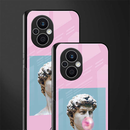 dope david michelangelo back phone cover | glass case for oppo f21 pro 5g