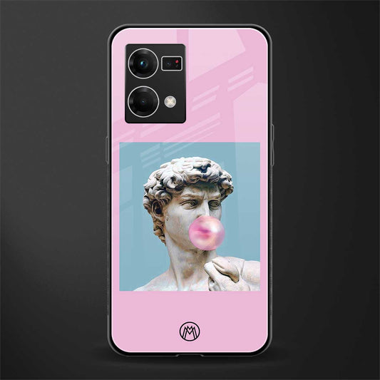 dope david michelangelo back phone cover | glass case for oppo f21 pro 4g