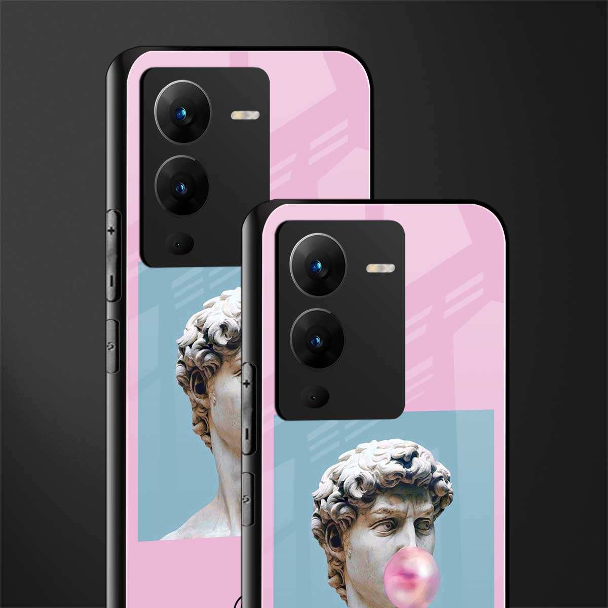 dope david michelangelo back phone cover | glass case for vivo v25 pro 5g