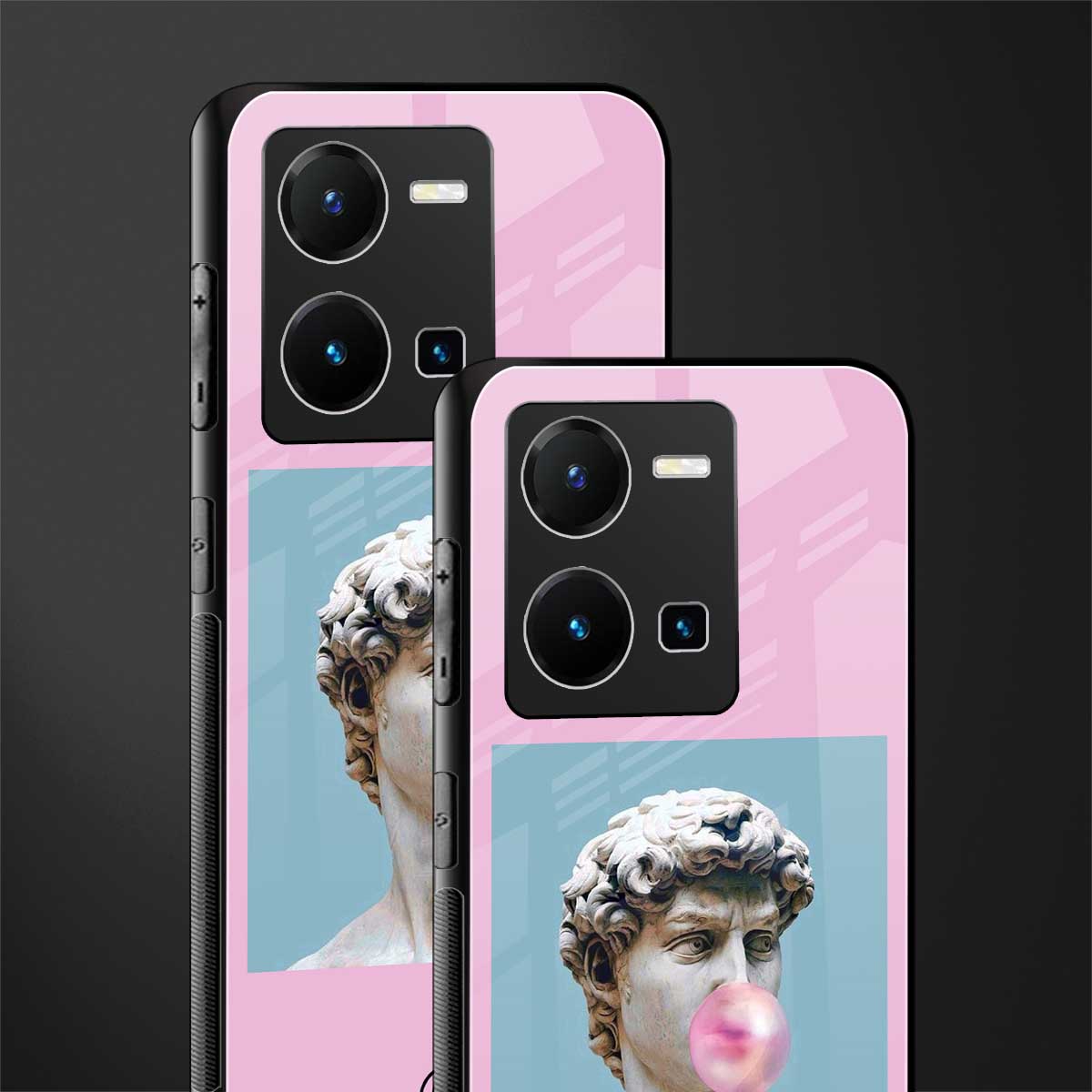 dope david michelangelo back phone cover | glass case for vivo y35 4g