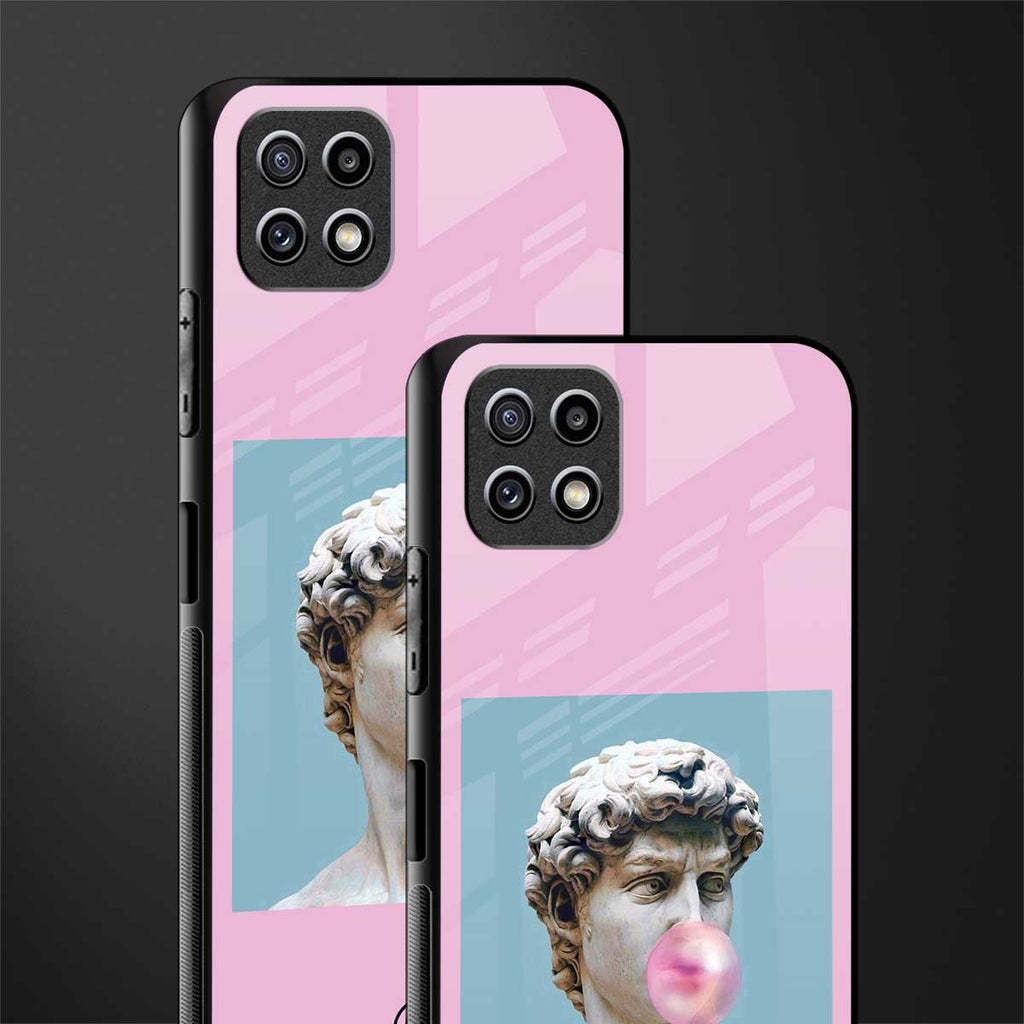 dope david michelangelo back phone cover | glass case for samsung galaxy f42