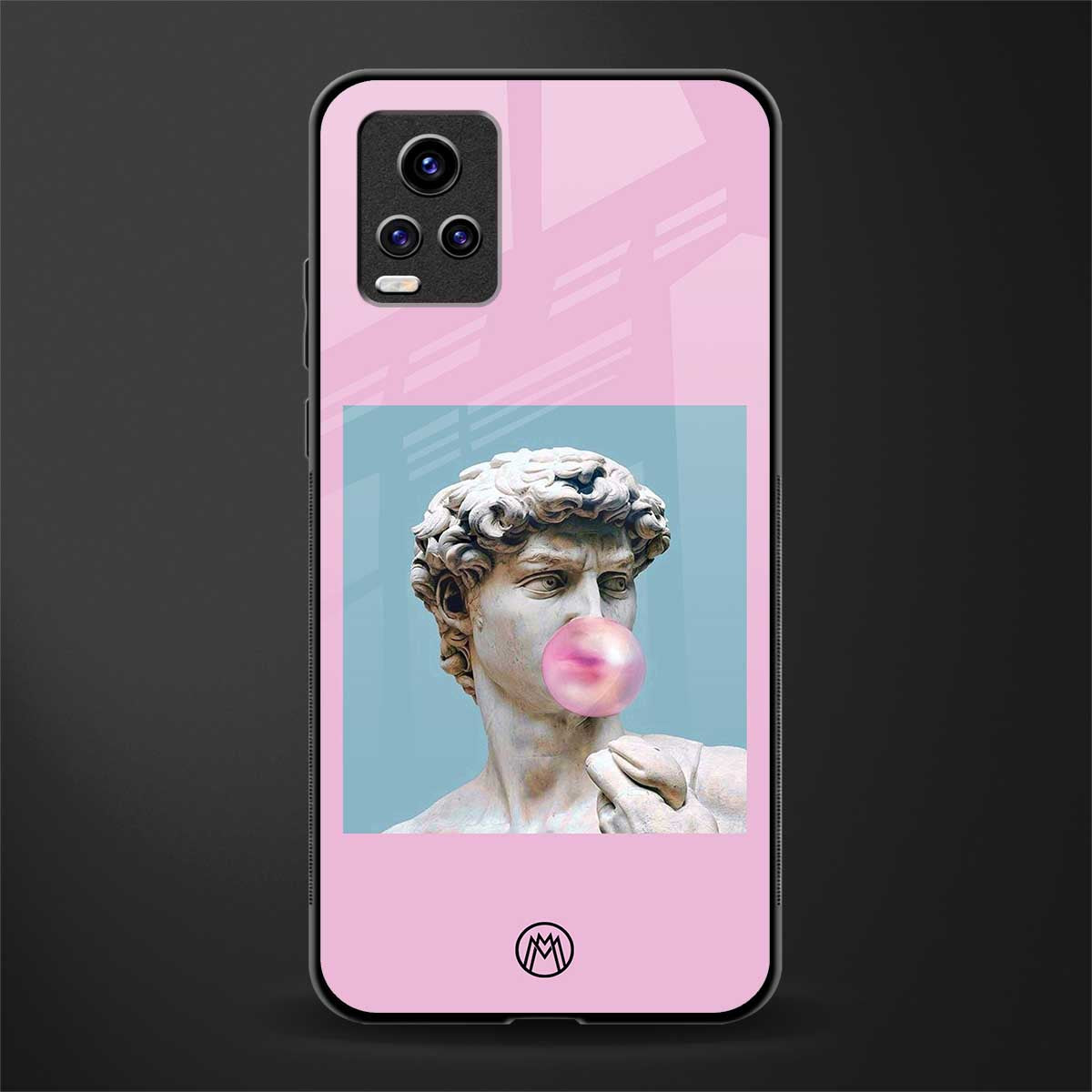 dope david michelangelo back phone cover | glass case for vivo v21e 4g