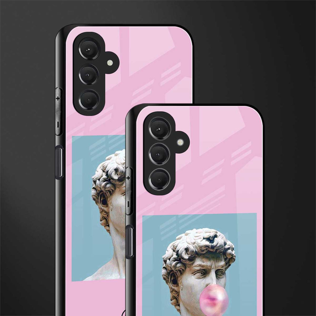 dope david michelangelo back phone cover | glass case for samsun galaxy a24 4g