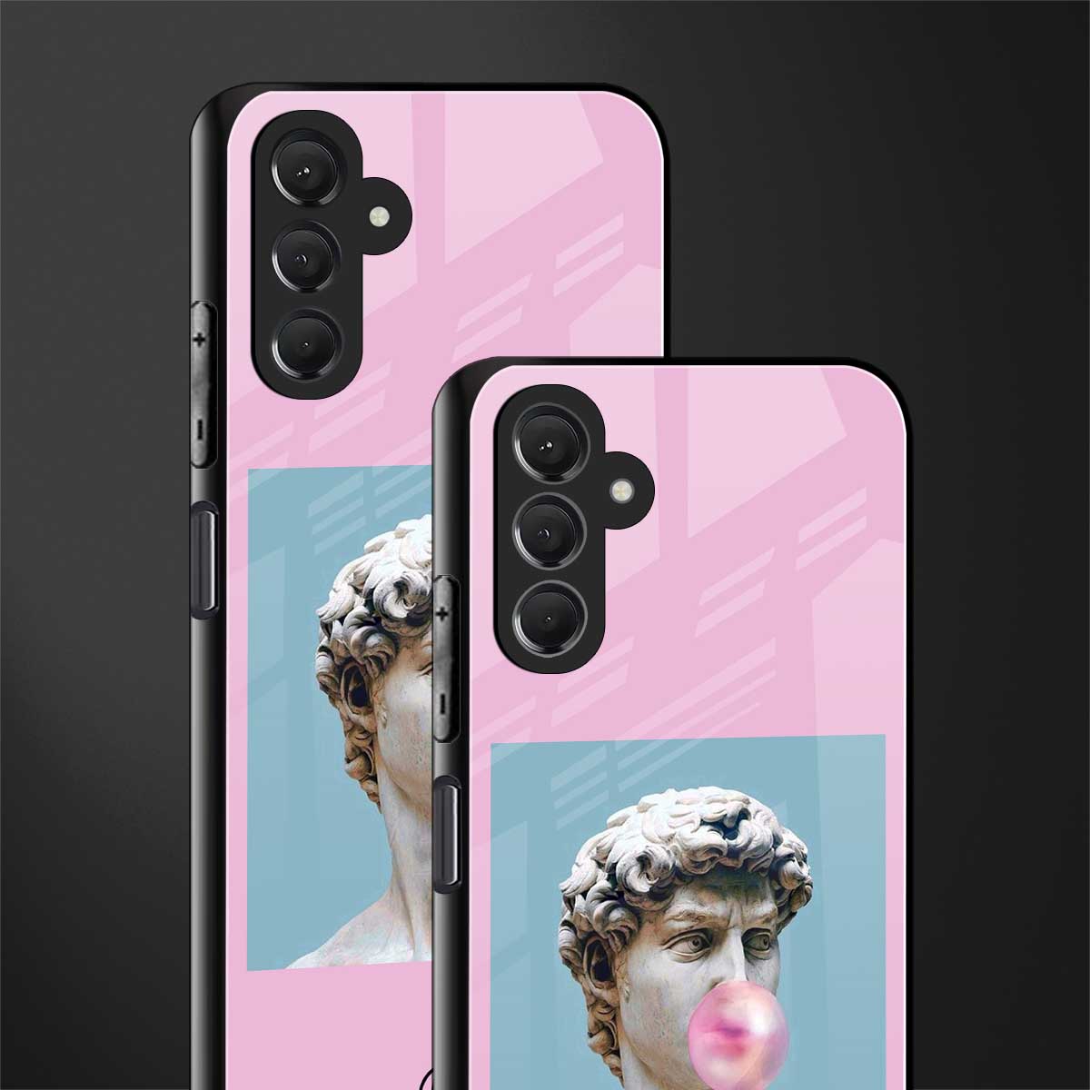 dope david michelangelo back phone cover | glass case for samsun galaxy a24 4g