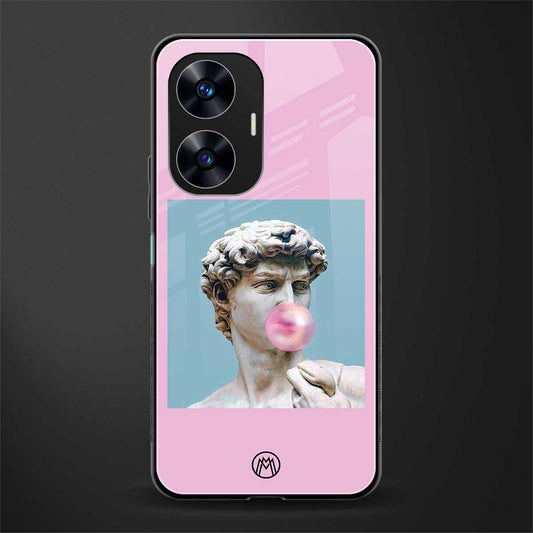 dope david michelangelo back phone cover | glass case for realme c55
