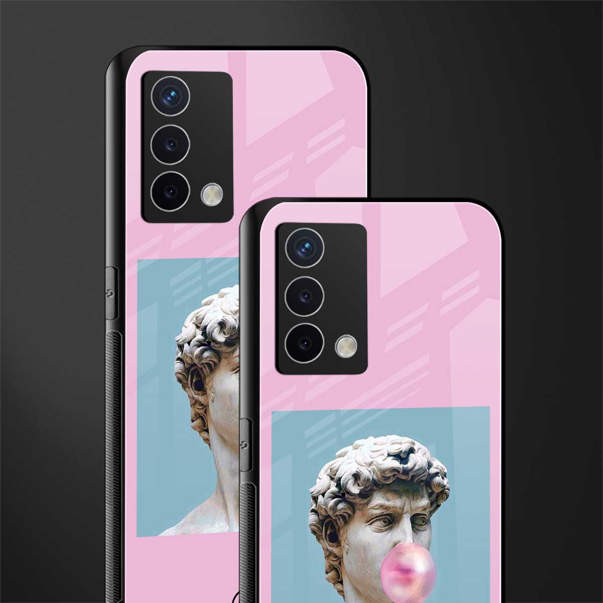 dope david michelangelo back phone cover | glass case for oppo a74 4g