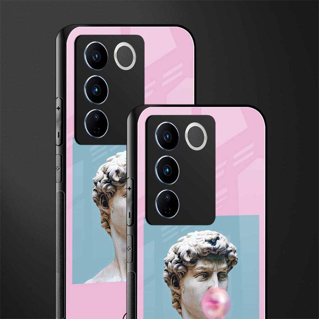 dope david michelangelo back phone cover | glass case for vivo v27 pro 5g