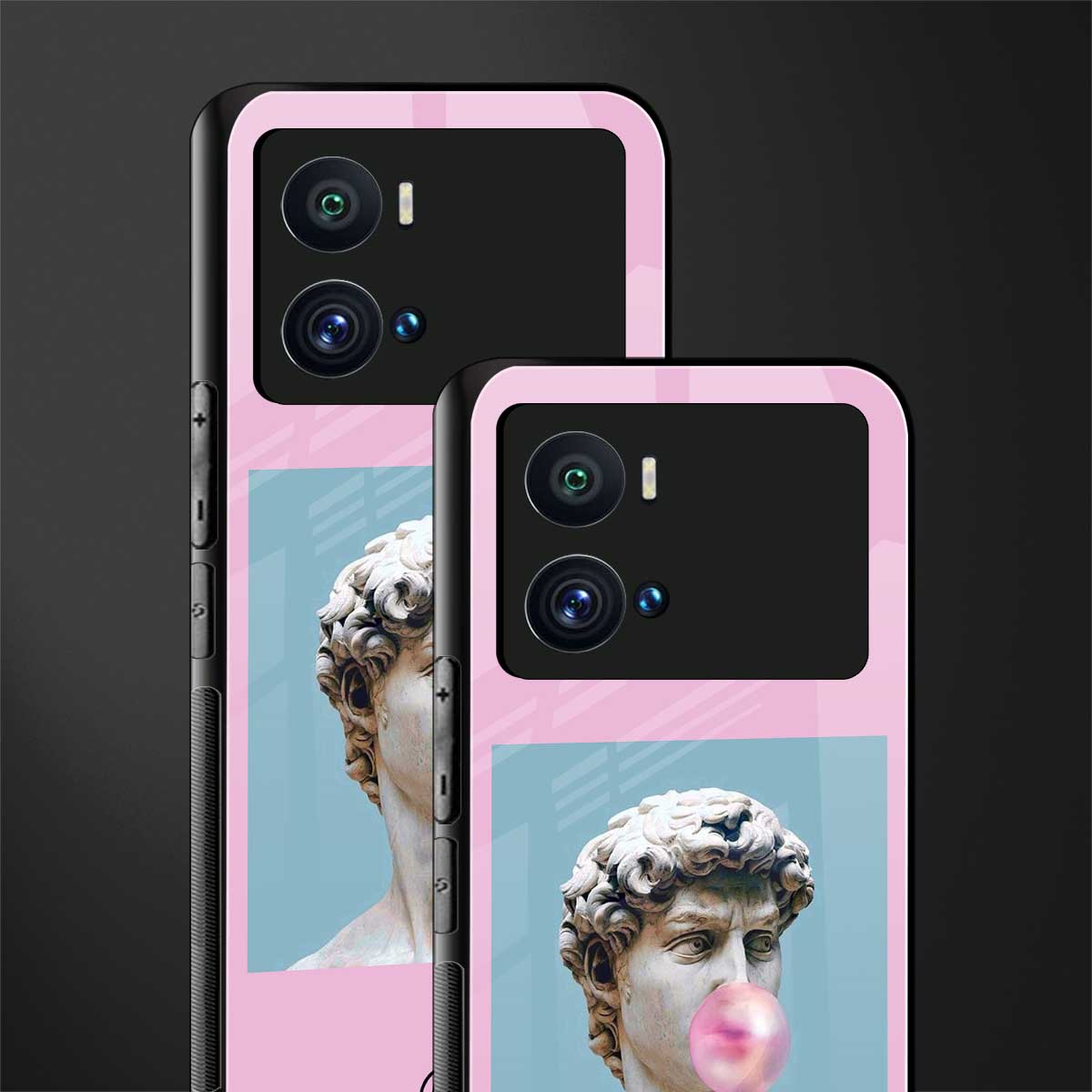 dope david michelangelo back phone cover | glass case for iQOO 9 Pro