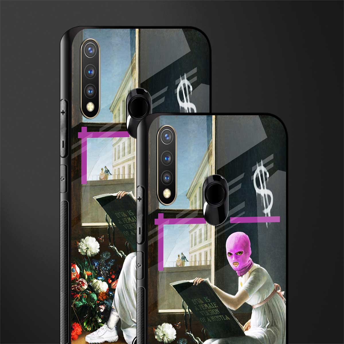 dope diva glass case for vivo y19 image-2