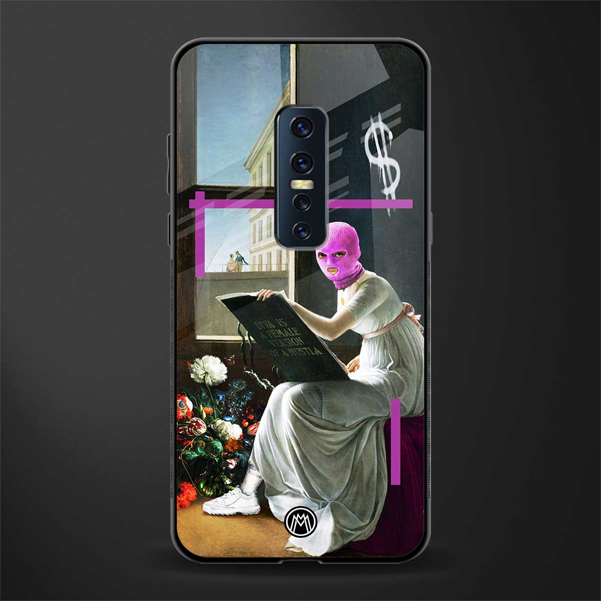 dope diva glass case for vivo v17 pro image