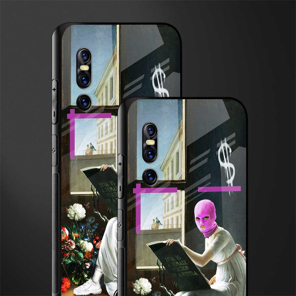 dope diva glass case for vivo v15 pro image-2